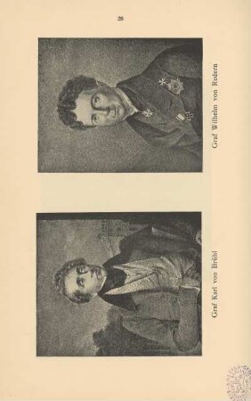 Graf Karl von Brühl ; Graf Wilhelm von Redern