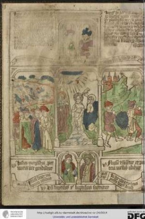 Versus: Dum baptisatur Christus baptisma sacratur.