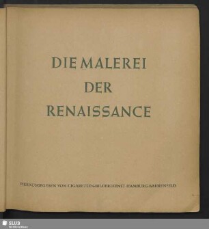 Die Malerei der Renaissance