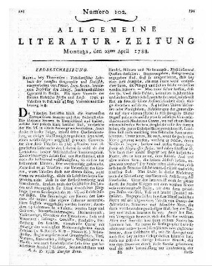 Museum für Künstler und für Kunstliebhaber / hrsg. von Johann Georg Meusel. - Mannheim : Schwan und Götz St. 1. 1787