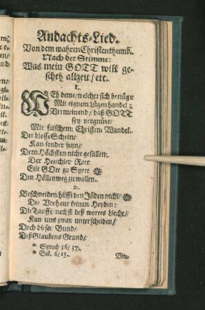 Andachts-Lied.