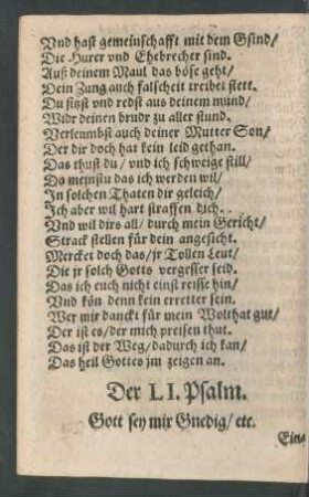 Der LI. Psalm. - Der LX. Psalm.