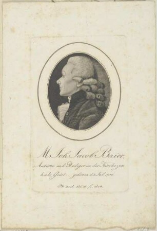Bildnis des Johann Jacob Baier