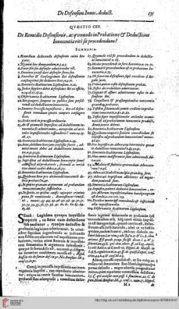 Pars Tertia, Quaestio 115 - 116 De Remedio defensionis:...