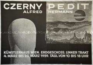 Plakat zu einer Ausstellung im Künstlerhaus in Wien