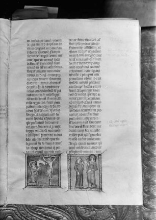 Vita sancti Francisci — Miniatur mit der Stigmatisation des Franz von Assisi, Folio 6r