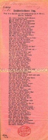 Patriotisches Kriegsgedicht