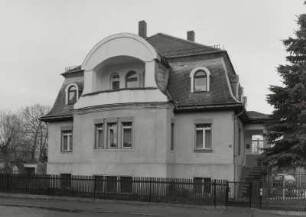 Mügeln, Wohnhaus : Mügeln (Kreis Torgau-Oschatz), Wohnhaus, Goethestraße 23, um 1900, Straßenansicht