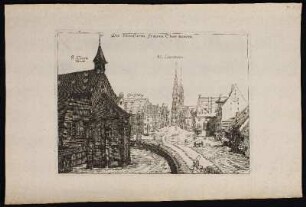 Die Straß vom Frawen Thor herein. - Königstraße, Nürnberg; Mauthalle, Nürnberg; Sankt Klara, Nürnberg; Sankt Lorenz, Nürnberg