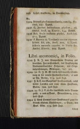 [Libri oeconomici. - Libri historiae litterariae.]