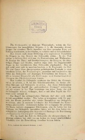 Lehrbuch der orthopädischen Chirurgie