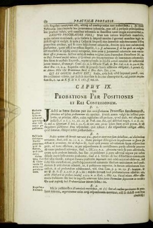 Caput IX. De Probatione Per Positiones Et Rei Confessionem.