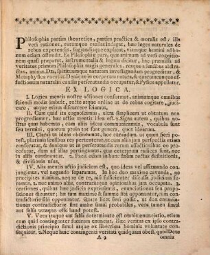 Theses Ex Universa Philosophia
