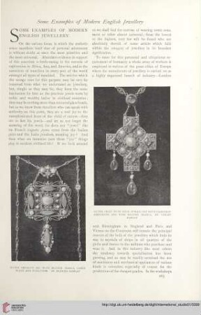 Some examples of modern English jewellery