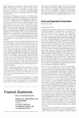 Suche nach Eppendorfer Grenzsteinen