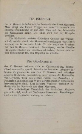 Die Gipsformerei