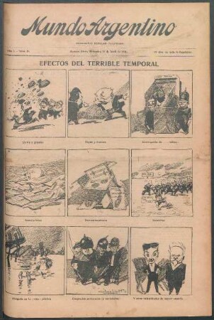 Efectos del terrible temporal [Caricatura]