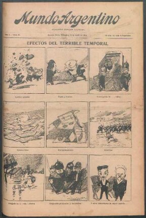 Efectos del terrible temporal [Caricatura]