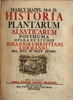 Historia plantarum Alsaticarum