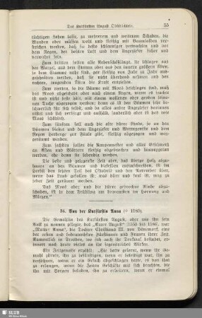 34. Von der Kurfürstin Anna ([gest.] 1585)