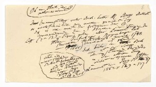 Notizen zu Wintern in Berlin und zu extremen Temperaturen in Umschlag mit der Aufschrift "Prof. Wolfers"