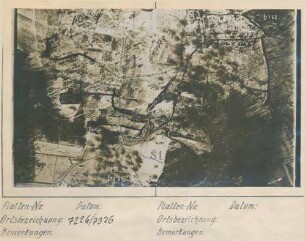 Foto der Stellungen um Gury (Luftbild)