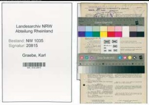 Entnazifizierung Karl Graebe , geb. 13.08.1898 (Buchhalter)