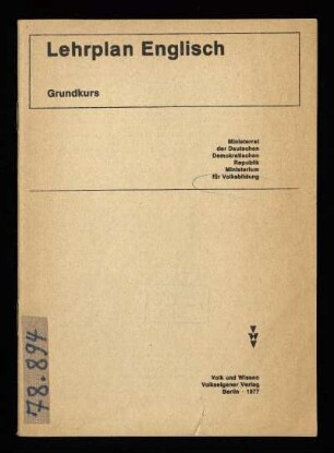 1977: Grundkurs