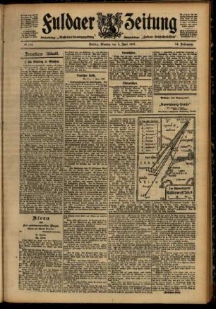 Zweite Ausgabe vom Montag, den 03. Juni 1907.