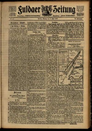 Zweite Ausgabe vom Montag, den 03. Juni 1907.