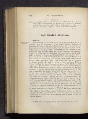 Spiritusfabrikation
