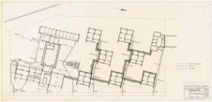 Studentenwohnheim Siegmunds Hof, Berlin-Tiergarten Abschnitt West: Lageplan. Be- und Entwässerung 1:200
