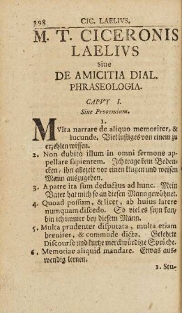 M. T. Ciceronis Laelius Sine De Amicitia Dial. Phraseologia