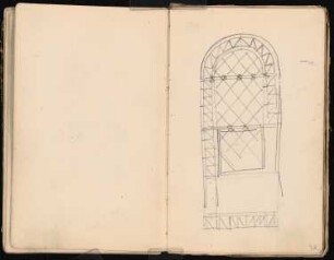 Skizzenbuch: Handskizzen von 1885: Nische (?)