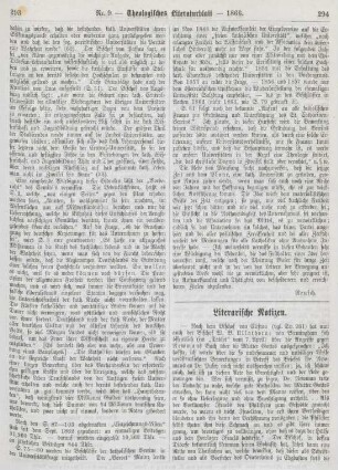294-296 Literarische Notizen