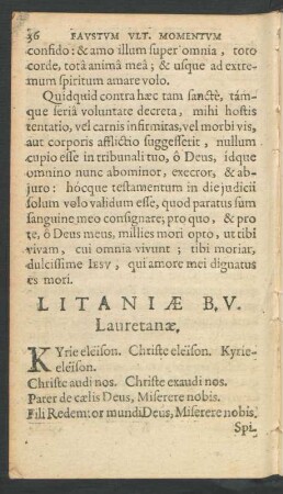 Litaniae B. V. Lauretanae