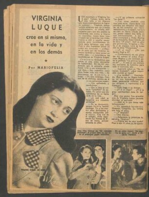 Virginia Luque cree en sí misma, en la vida y en los demás