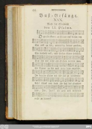 XXX. Nach der Singweise des LI. Psalms.