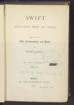 Selections from his works : in two volumes. Vol. 2