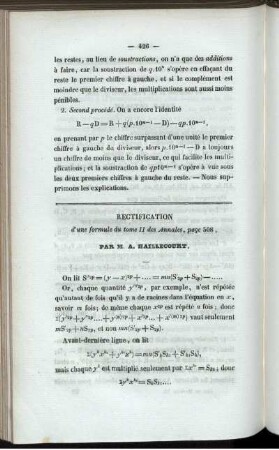 Rectification.