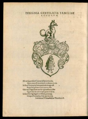 Insignia Gentilicia Familiae Kozorum.