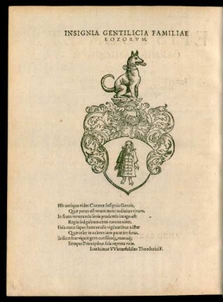 Insignia Gentilicia Familiae Kozorum.