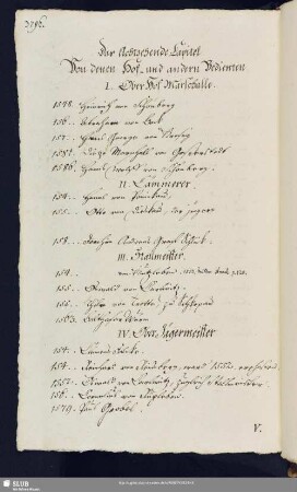 18. Capitel. Von denen Hof- und andern Bedienten.