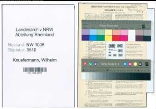 Entnazifizierung Wilhelm Knuefermann , geb. 06.04.1914 (Landwirt)