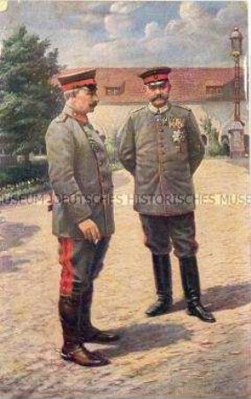 Wilhelm II. mit Generalfeldmarschall von Hindenburg in Posen