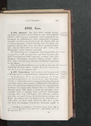 XVIII. Uran