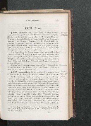 XVIII. Uran