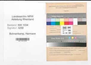 Entnazifizierung Hermann Bohnenkamp , geb. 27.10.1909 (Stabsfeldwebel)