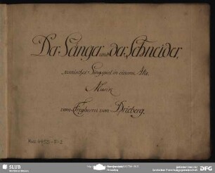 Der Sänger und der Schneider - Mus.4955-F-2