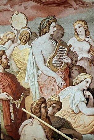 Die Hochzeit von Amor und Psyche im Olymp
